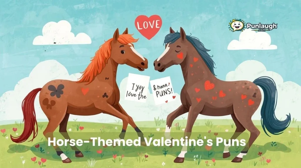 Horse Themed Valentines Puns