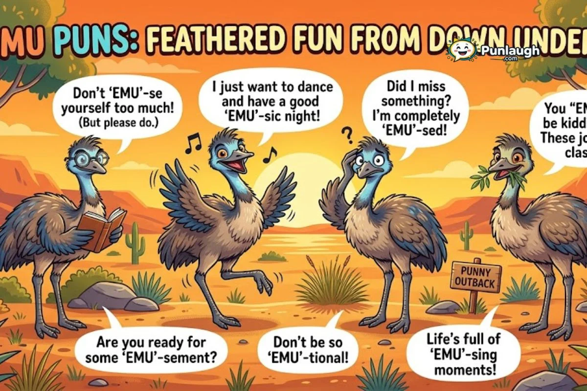 Emu Puns