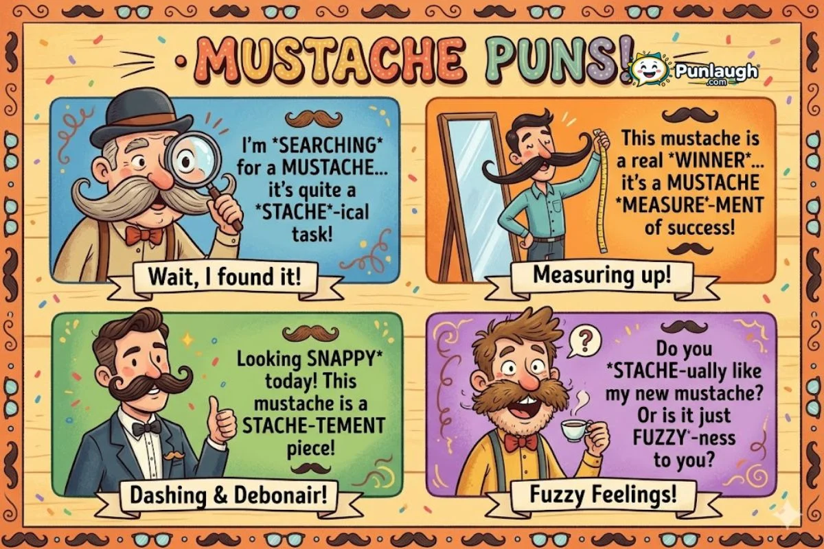 Mustache Puns