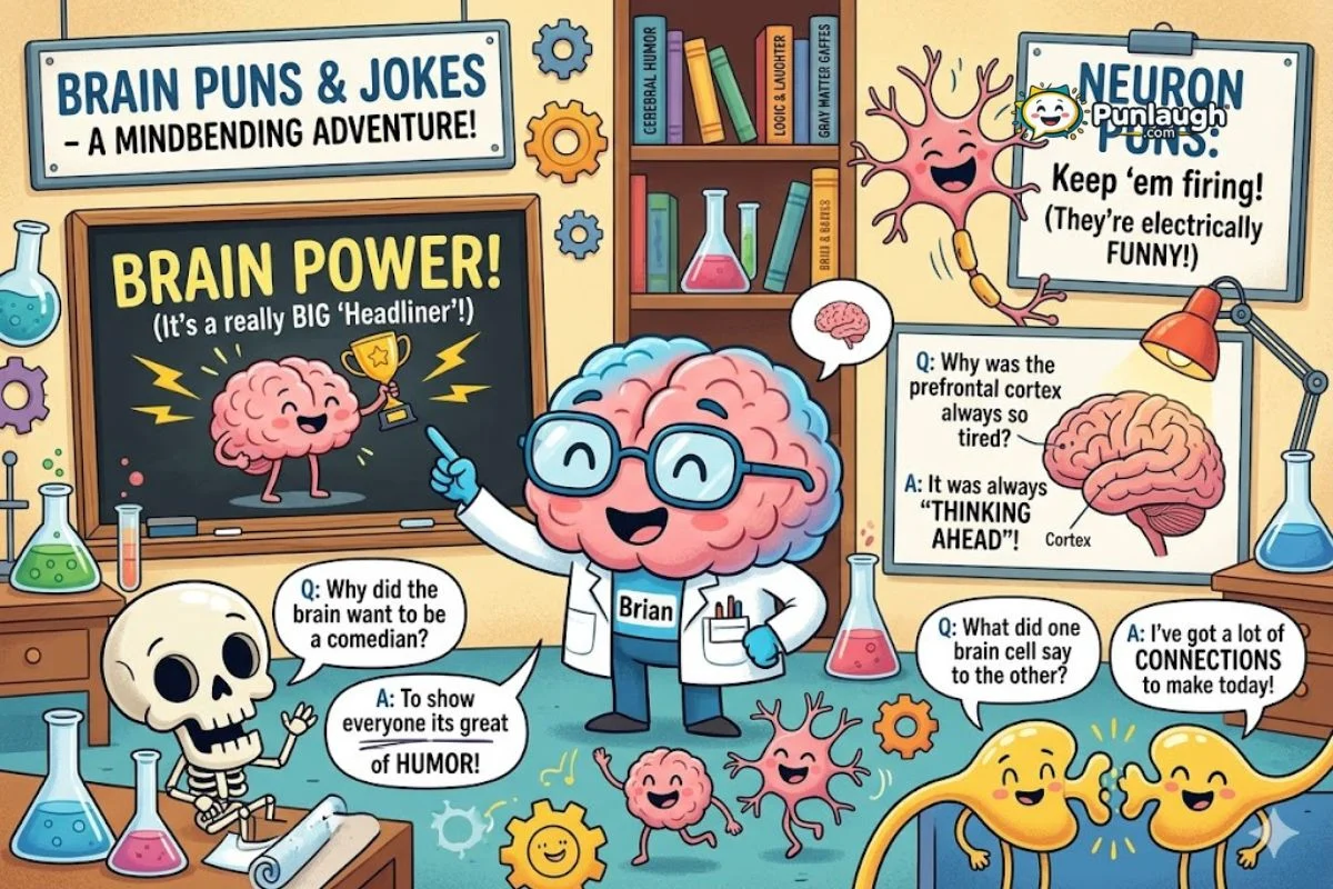 Brain Puns And Jokes